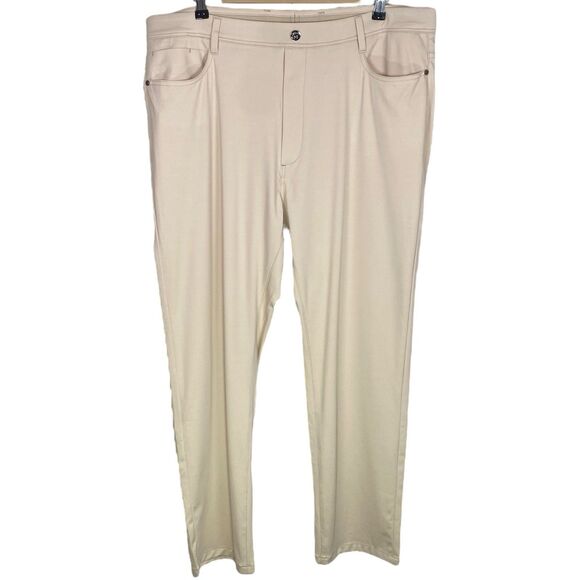 Collars & Co Pants Mens 40x30 Stone Velocity Pull On Performance Stretch Golf